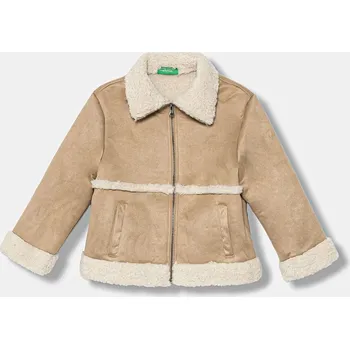 Chlapecká bunda Dětská bunda United Colors of Benetton 2JLACN06V.G.Seasonal béžová 80X, vel. 160