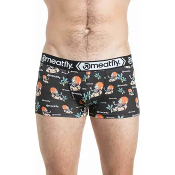 Boxerky Meatfly pánské boxerky Balboa Double Pack SK8 Skeleton / Fly | Mnohobarevná | Velikost XXL