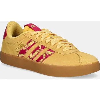 Pánská obuv Semišové sneakers boty adidas VL Court 3.0 žlutá barva, JQ7402 18X, EUR 37 1/3