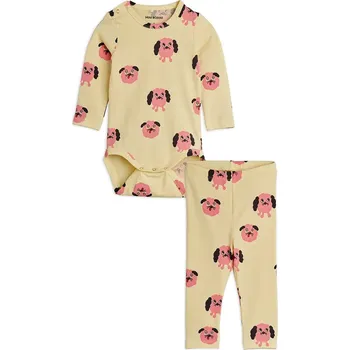 Kojenecký body Kojenecká sada Mini Rodini Doggies 26140104 žlutá 10X, vel. 68-74