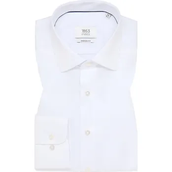 Pánská košile Košile Eterna Modern Fit Uni Twill bílá 8005_00X687 velikost: 39, délka rukávu: dlouhý rukáv