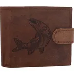 Mercucio Pánská peněženka světlehnědá vzor 52 štika