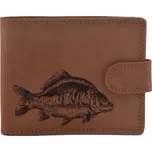 Mercucio Pánská Peněženka Béžová Vzor 3 Kapr Lysec