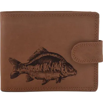 Peněženka Mercucio Pánská Peněženka Béžová Vzor 3 Kapr Lysec