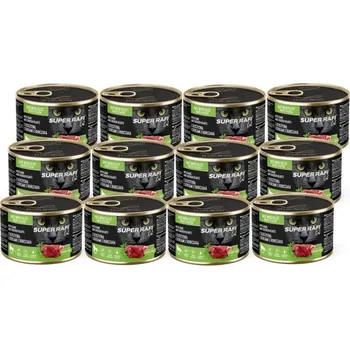 DOLINA NOTECI Super Rafi Cat P&F s divokou zvěřinou a kuřecími srdíčky 12x185g