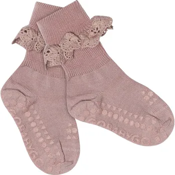 Protiskluzové merino ponožky "Woodrose" GoBabyGo VELIKOST: 23-26