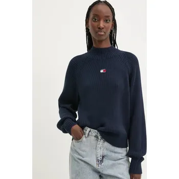 Dámský svetr Tommy Jeans tmavě modrý svetr - L
