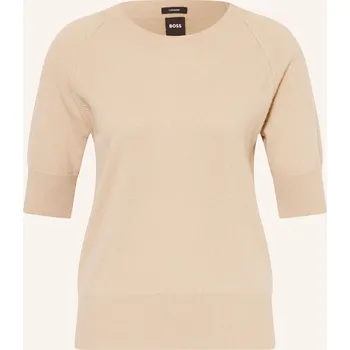 Dámský svetr Boss Dámské Úpletové Tričko Favlova Z Kašmíru, béžová, 40