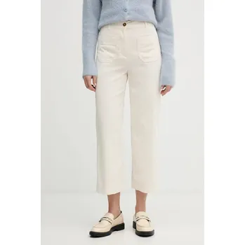 Dámské kalhoty Bavlněné kalhoty United Colors of Benetton 494BDE02I béžová 01X, vel. 36