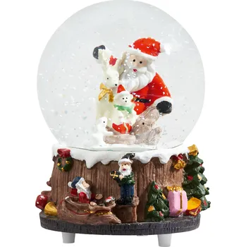 Vánoční dekorace LIVARNO home Sněžítko s hudbou Santa Claus