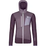 Dámská mikina na zip Ortovox Fleece Grid Hoody W dark wild berry L