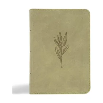 NASB Large Print Compact Reference Bible, Sage Suedesoft Leathertouch (EN)