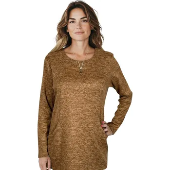 Baty Dámská oříšková halenka s dlouhým rukávem PATRICIE Barva: Oříšková, Velikost: L