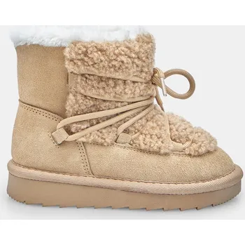 Dívčí zimní obuv Baťa kotníková dívčí obuv ze semiše šedo-hnědé, vel. 27