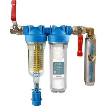 vodní filtr IPS ALKALEX™ Home - HYDRA DUO SET 1", změkčovač vody - VERTIKÁLNÍ ALKALEX-HYDRADUO-SET-V