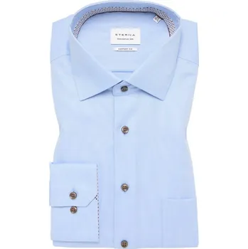 Pánská košile Košile Eterna Comfort Fit Natté modrá 8461_12E95K velikost: 45, délka rukávu: dlouhý rukáv