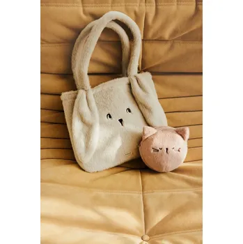 Dětská peněženka Liewood Dorotha Plush Cat Wallet dětská, oranžová barva, LW20805 32X, vel. ONE SIZE