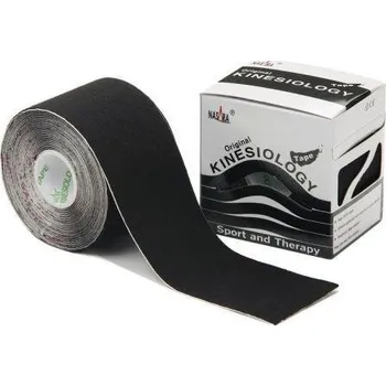 Tejpovací páska Kinesio Tape Nasara 5 cm x 5 m černá Velikost: 5cmx5m