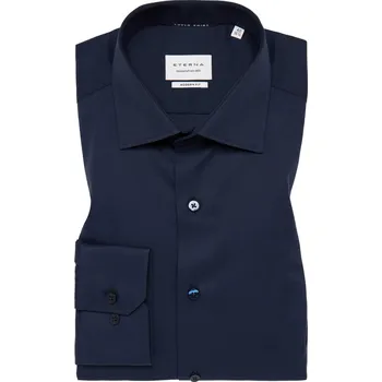 Pánská košile Košile Eterna Modern Fit Twill neprůhledná navy 8817_19X18K velikost: 40, délka rukávu: dlouhý rukáv