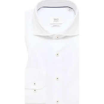 Pánská košile Košile Eterna Modern Fit Uni Twill bílá 3850_02XS82 velikost: 43, délka rukávu: dlouhý rukáv