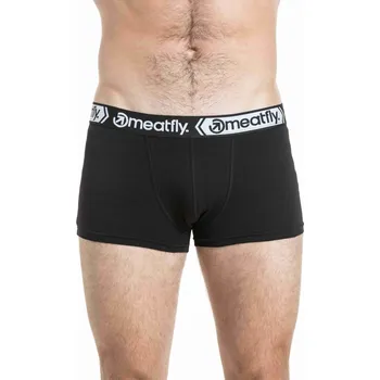 Pánské spodní prádlo Meatfly pánské boxerky Balboa Double Pack Black / Black | Černá | Velikost XXL