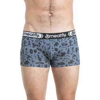 Boxerky Meatfly pánské boxerky Balboa Double Pack Riot Act Seamless | Mnohobarevná | Velikost XXL