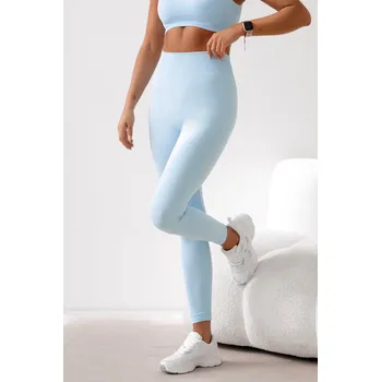Bezešvé žebrované legíny Ballance baby blue Velikost: XS/S