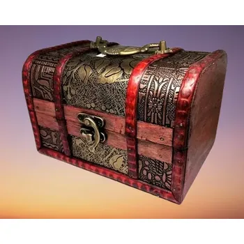 Šperk Truhlička dřevěná 20x15x15 cm