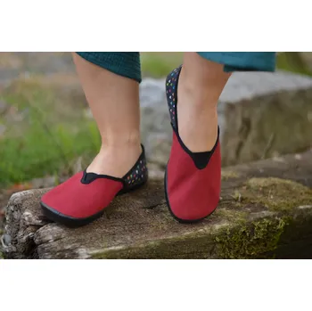 Dámské baleríny Espadrilky Vínová/Srdce 38