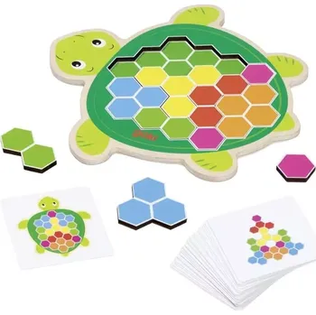 Dřevěná hračka Goki Logická hra - Želva