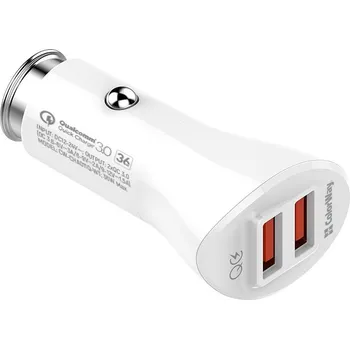 ColorWay 2x USB nabíječka do auta 36W, bílá CW-CHA011Q-WT