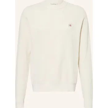 Pánské oblečení Calvin Klein Jeans Pánský Svetr, bílá, M