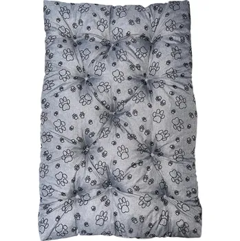 Pelíšek pro psa Pelech pro psy Mikas tenký Tlapka tmavě šedý 40x40cm