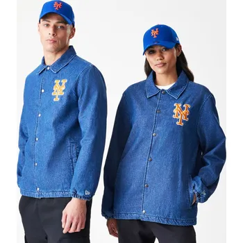 Pánská casual bunda Bunda New Era - MLB Denim Coach Jacket - NY Mets - Denim velikost L