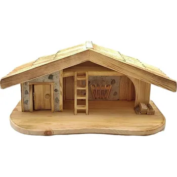 Betlém Betlém dřevěný opalovaný 48 x 27 x 23 cm