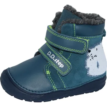 Dětská treková obuv D.D.step chlapecká zimní obuv W071-52346B Barva: modrá, Velikost: 23