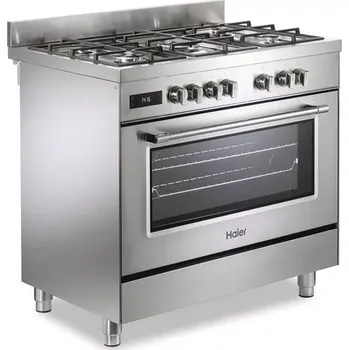 Sporák kombinovaný sporák Haier HGM95TC1XS nerez š.90 cm (HGM95TC1XS)