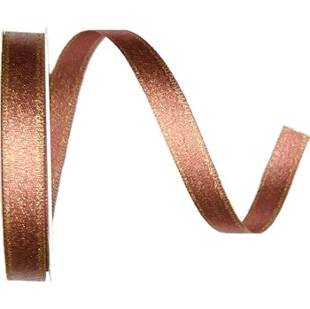 Stuha Stuha taftová STARDUST PINK růžová 10mm x 4m (6,-Kč/m) (Stuha taftová, růžová, bez vlasce a drátku, zpevněná tkaním)