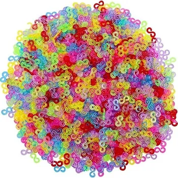 kreativní sada TopKing Barevné klipy na gumičky 20 kusů spojovací prvky pro náramky
