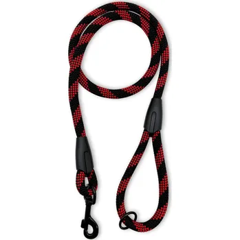 Vodítko pro psa PafDog® Klasické vodítko s poutkem na ruku, 14 mm, 5 délek, extra pevné ČERVENO-ČERNÉ DÉLKA VODÍTKA: 2 metry