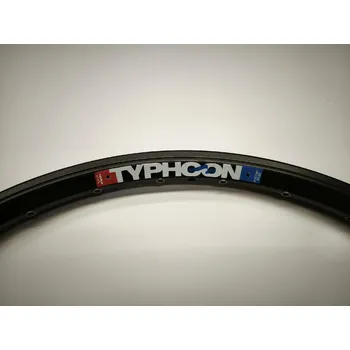 Ráfek na kolo ráfek VUELTA TYPHOON 26" Disk černý barva: černá, Brzdy: pro kotoučové brzdy, dvoustěnný ráfek, počet děr: 32 děr s nýtkem