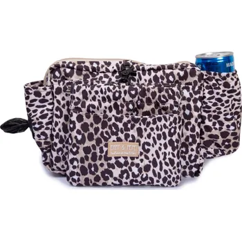 Taška pro psa a kočku Emmy and Pepe Ledvinka - taška na pamlsky, sáčky pro psy Leopard E&M Velikost: S