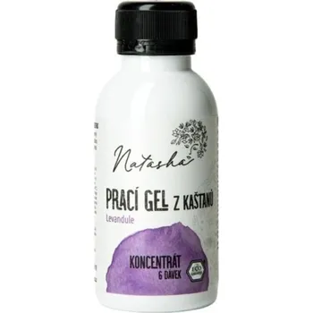 Přípravek na praní Natasha Prací gel z kaštanů Levandule - koncentrát 100 ml - 33 pracích dávek v 500 ml