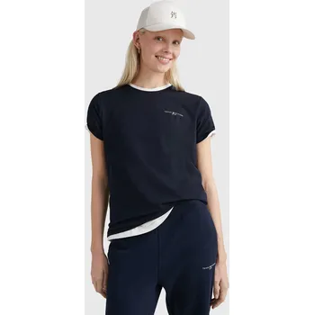 Dámské tričko Tommy Hilfiger dámské tmavě modré tričko - M