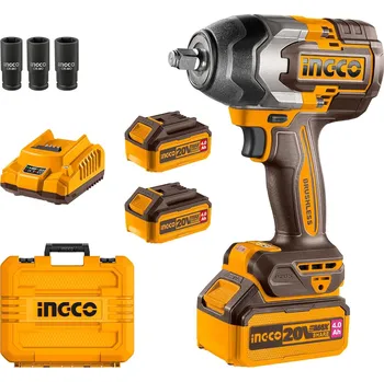 Ingco CIWLI2085 AKU rázový utahovák vč. 2ks baterie a nabíječky CIWLI2085