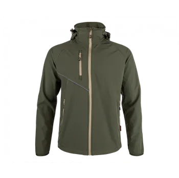Softshellová bunda FORCE zeleno/písková, S