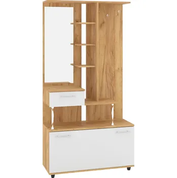 Předsíňová stěna Slevadoma Předsíňová stěna MODERN Barva: dub tacho + bílá