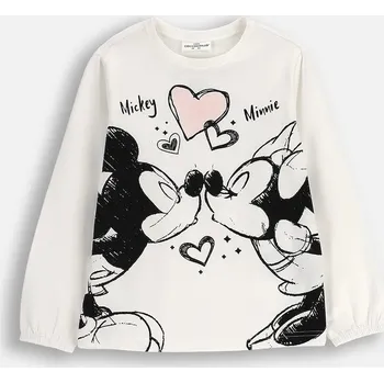 Dívčí tričko Dětské tričko s dlouhým rukávem Coccodrillo béžová barva, LICENCE GIRL ZC5143104LGD 01X, vel. 110