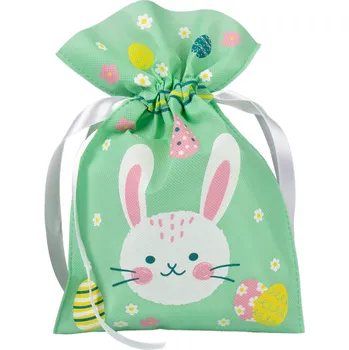 Velikonoční dekorace Sáček - Zelený zajíček