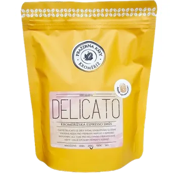 Káva Espresso směs CAFFÉ DELICATO – 100% směs tří druhů arabiky (Kroměřížská espresso směs)